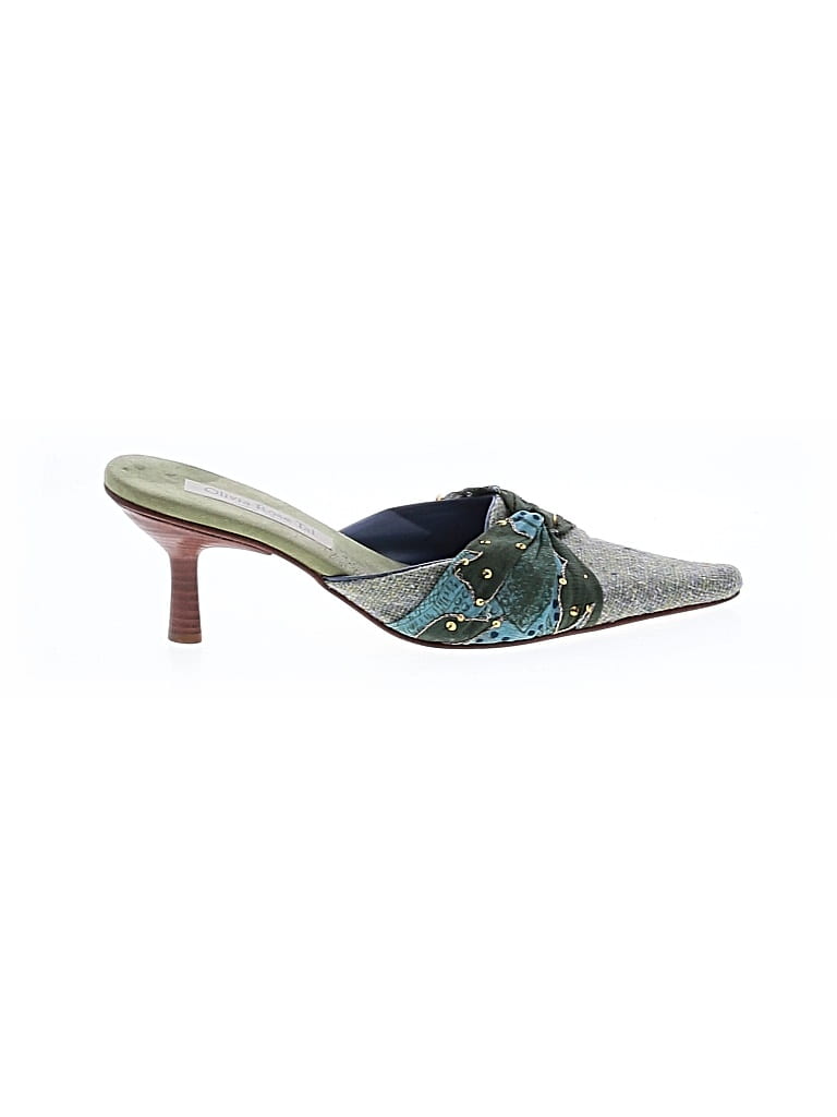 Pre-owned Olivia Rose Tal Mule/clog In Green