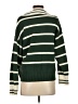 Zaful Stripes Green Pullover Sweater Size S - photo 2