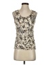 Allude 100% Silk Tan Sleeveless Top Size S - photo 1