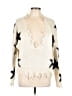 Storia 100% Acrylic Stars Ivory Pullover Sweater Size S - photo 1
