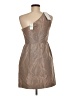 J.Crew 100% Silk Metallic Tan Cocktail Dress Size 6 (petite) - photo 2