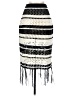 Assorted Brands 100% Acrylic Stripes Ivory Casual Skirt Size Sm - Med - photo 1