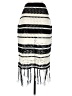 Assorted Brands 100% Acrylic Stripes Ivory Casual Skirt Size Sm - Med - photo 2