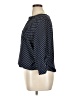 Soho 100% Polyester Polka Dots Blue 3/4 Sleeve Blouse Size XL - photo 5