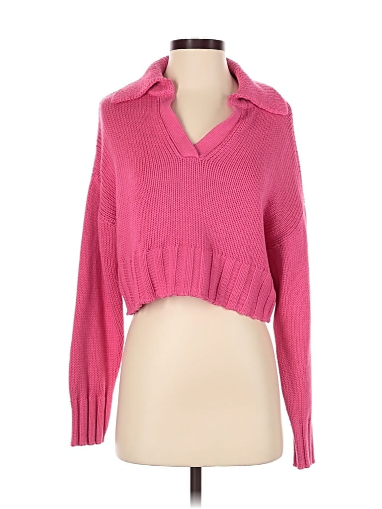 Pre-owned Isalis Pullover Sweater In Pink