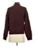 Ann Taylor Solid Burgundy Turtleneck Sweater Size XS - photo 2