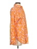 Solid & Striped 100% Cotton Animal Print Orange Long Sleeve Blouse Size XS - photo 4