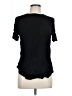H&M 100% Viscose Black Short Sleeve Blouse Size 12 - photo 1