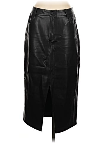 RolyPoly Faux Leather Skirt (view 1)