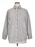 Shein Houndstooth Gray Long Sleeve Button-Down Shirt Size XL - photo 1
