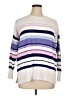 Ann Taylor LOFT Stripes White Pullover Sweater Size XL - photo 1