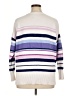 Ann Taylor LOFT Stripes White Pullover Sweater Size XL - photo 2