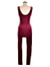 Feathers Solid Burgundy Jumpsuit Size M - photo 2