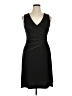 Connected Apparel Solid Black Cocktail Dress Size 14 (petite) - photo 1