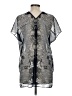 CAbi 100% Polyester Silver Kimono Size M - photo 2