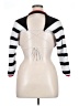 Shein 100% Polyester Stripes Silver Turtleneck Sweater Size XL - photo 2