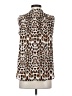 Worthington Animal Print Brown Sleeveless Blouse Size S - photo 2