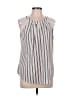 Doe & Rae Gray Sleeveless Blouse Size L - photo 1