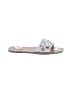Schutz Silver White Sandals Size 9 - photo 1