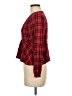 Venus 100% Rayon Red Long Sleeve Blouse Size 10 - photo 5