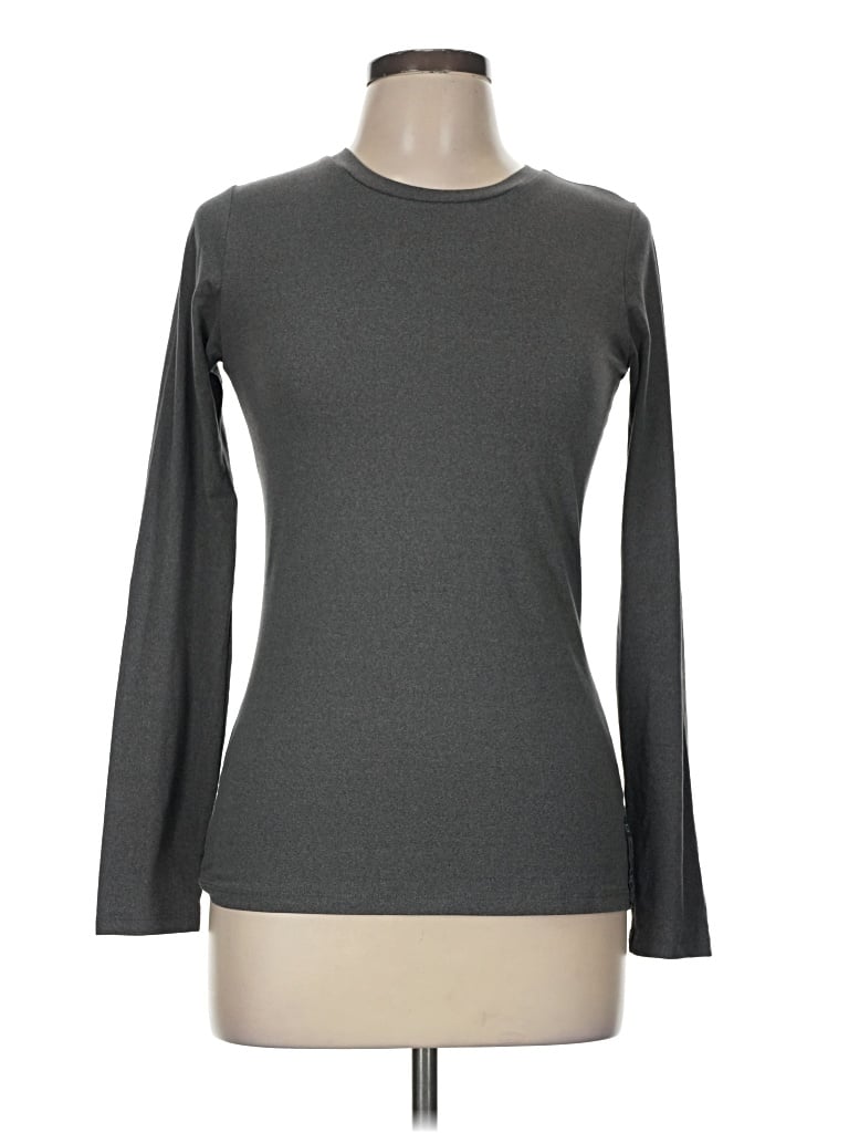 Pre-owned Danskin Long Sleeve T-shirt In Gray