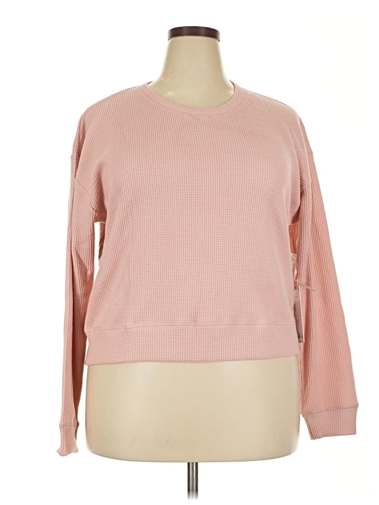 Pre-owned Yogalicious Long Sleeve T-shirt In Pink