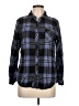 Rails 100% Rayon Plaid Blue Long Sleeve Button-Down Shirt Size L - photo 1