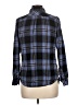 Rails 100% Rayon Plaid Blue Long Sleeve Button-Down Shirt Size L - photo 2