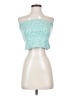 Unbranded Floral Teal Tube Top Size M (estimated) - photo 1