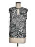 Assorted Brands Animal Print Silver Sleeveless Blouse Size M - photo 1