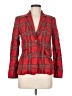 Tara Jarmon Plaid Red Blazer Size EU (FR) 38 / US 6 - photo 1