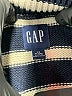 Gap 100% Cotton Stripes Blue Turtleneck Sweater Size XS - photo 7