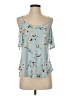 Kaileigh Blue Sleeveless Blouse Size XS - photo 1