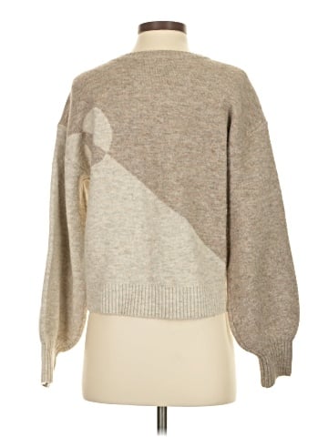 Flat White Pullover Sweater (view 2)