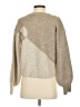 Flat White Color Block Tan Pullover Sweater Size S - photo 2