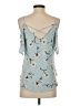 Kaileigh Blue Sleeveless Blouse Size XS - photo 2
