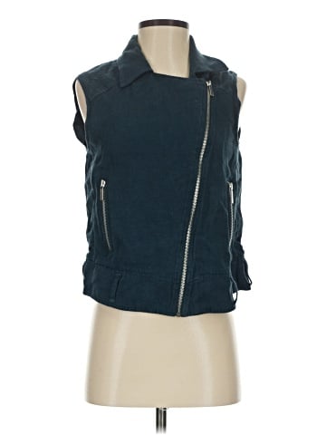 Elizabeth and James Denim Vest (view 1)