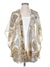 Sun & Shadow 100% Polyester Paisley Yellow Gold Cardigan Size S - photo 1