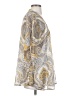 Sun & Shadow 100% Polyester Paisley Yellow Gold Cardigan Size S - photo 4