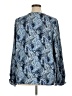 Joie 100% Polyester Paisley Blue Long Sleeve Blouse Size XL - photo 2