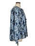Joie 100% Polyester Paisley Blue Long Sleeve Blouse Size XL - photo 4