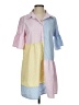 Shein 100% Polyester Color Block Pink Casual Dress Size 4 - photo 1