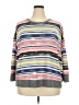 Secret Treasures Stripes Gray Pullover Sweater Size 2X - photo 1