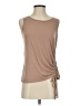 Shein Tan Sleeveless T-Shirt Size 4 - photo 1