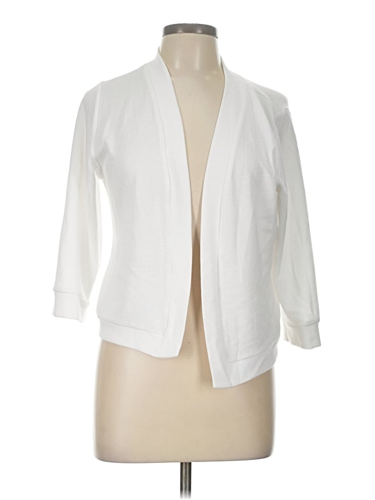 Pre-owned Hount Cardigan Sweater In White