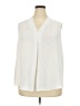 Nine West 100% Polyester Ivory White Sleeveless Blouse Size 2X - photo 1
