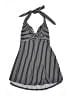 Cocoship Stripes Black Swimsuit Cover Up Size 8 - photo 1