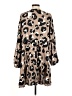 Mud Pie 100% Viscose Animal Print Tan Casual Dress Size M - photo 2