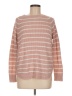 Lark + Grey 100% Acrylic Stripes Pink Pullover Sweater Size M - photo 1