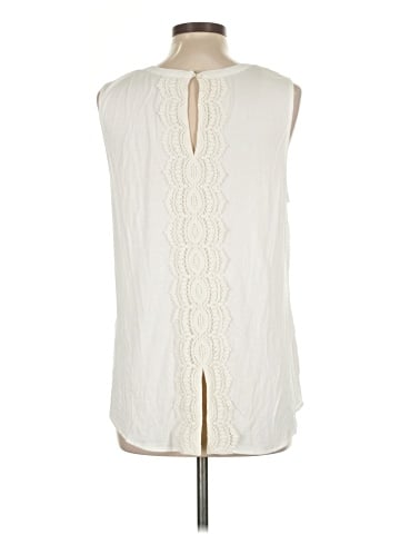 Pale Sky Sleeveless Blouse (view 2)